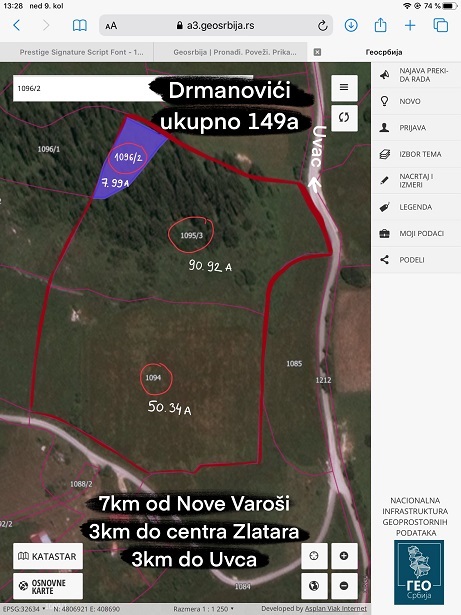 Zemljiste Drmanovici Zlatar pogodno za turizam 1