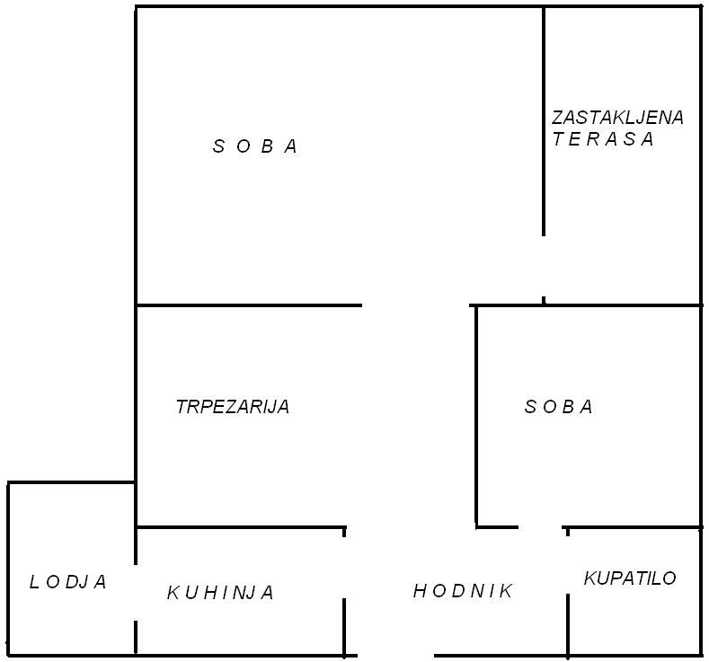 IZDAJEM NAMEŠTEN DVOSOBAN STAN na Ceraku 2