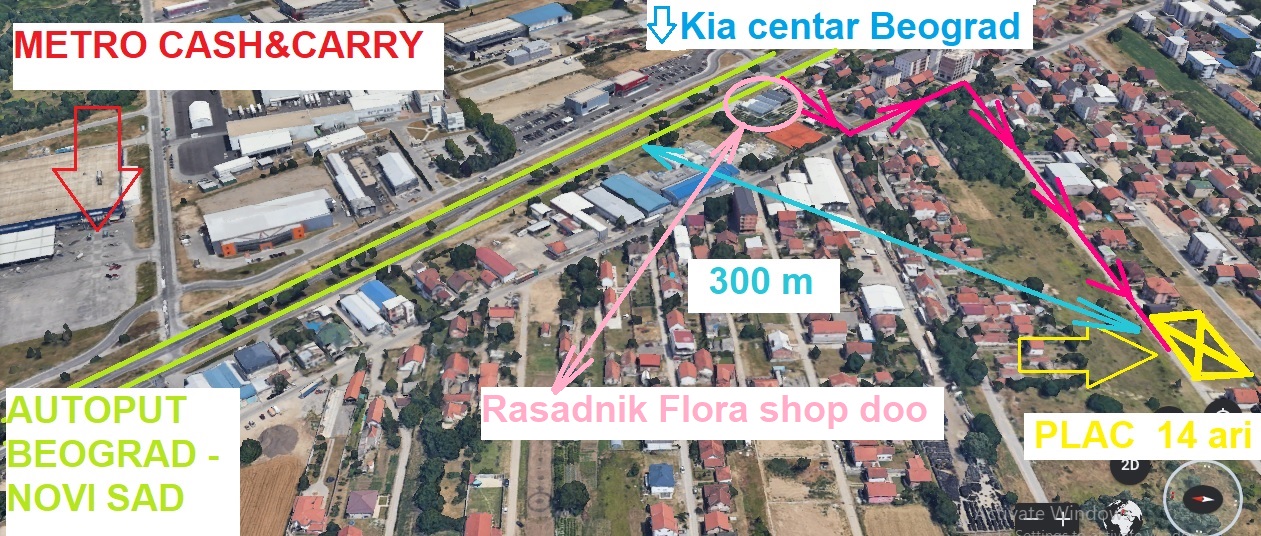 Zemun  naselje Altina  izdajem plac površine 1400 m2 4