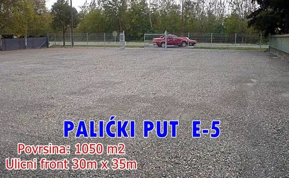 Gradjevinski plac glavni put E 5 Subotica Palic 1050m2 1