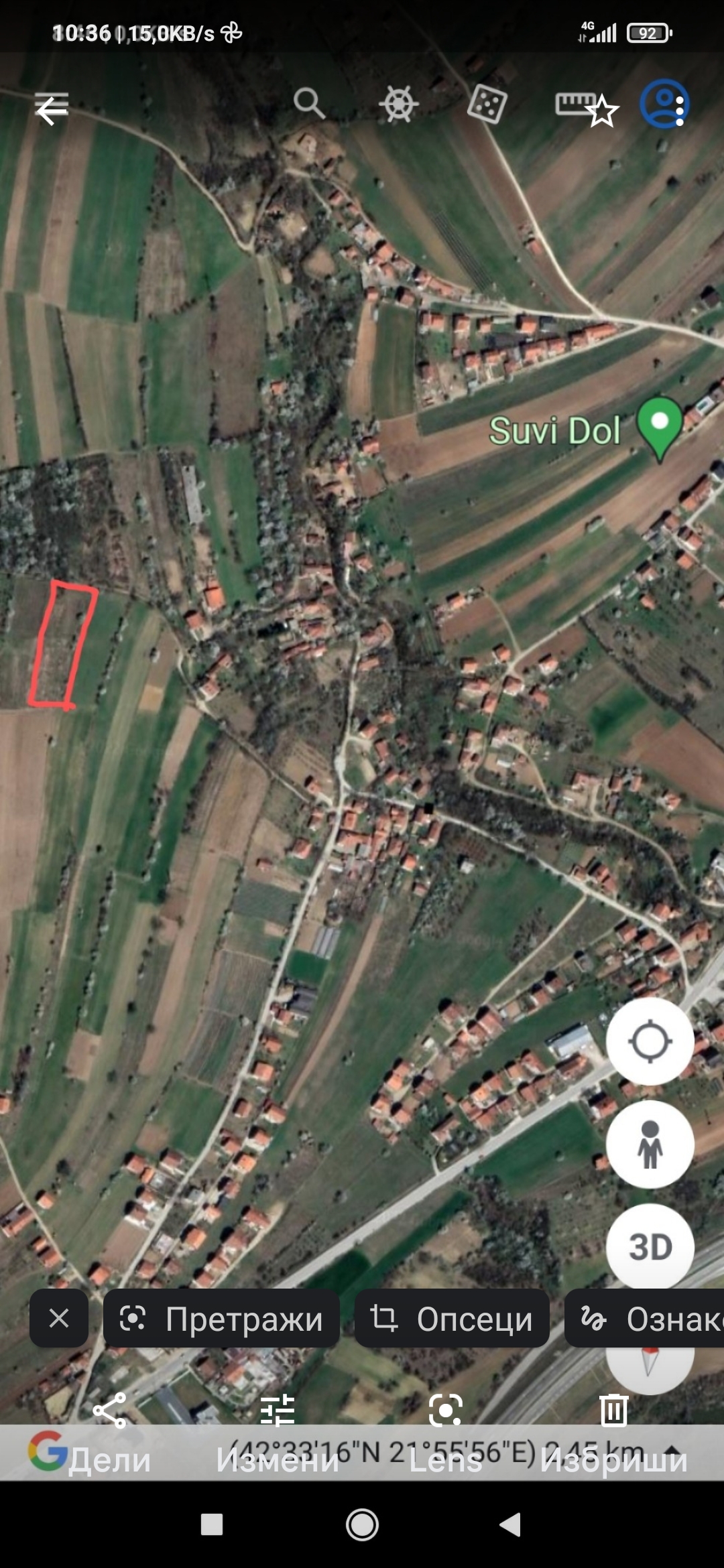 Prodajem plac  njivu  Suvi Dol  Vranje  2