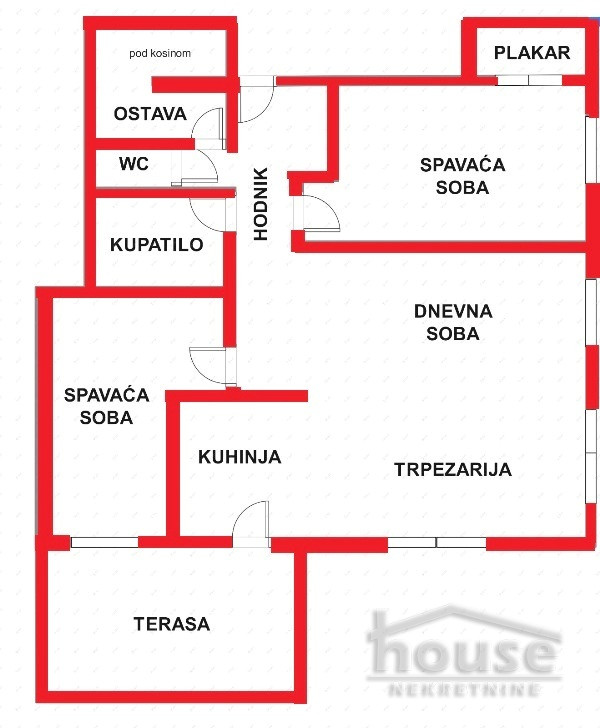Stan,NOVI SAD,BULEVAR EVROPE 105m2,319300€ , ID: 1057442 2