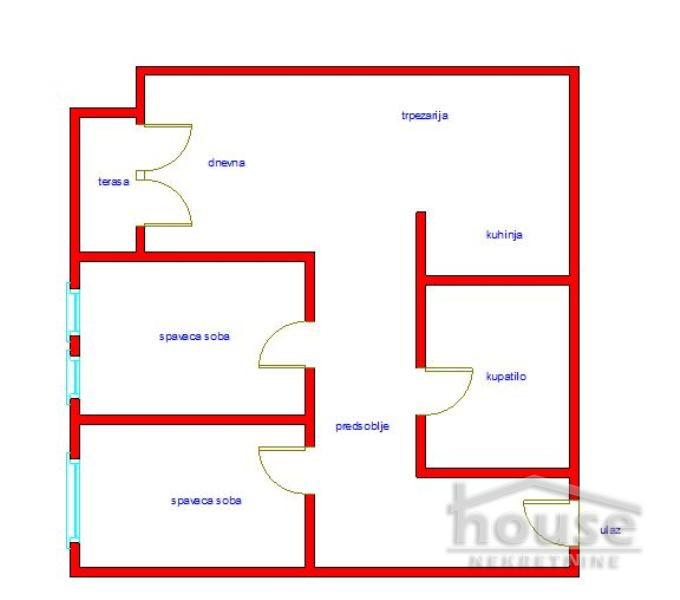 Stan,NOVI SAD,BULEVAR PATRIJARHA PAVLA 56m2,179070€ , ID: 1057258 2