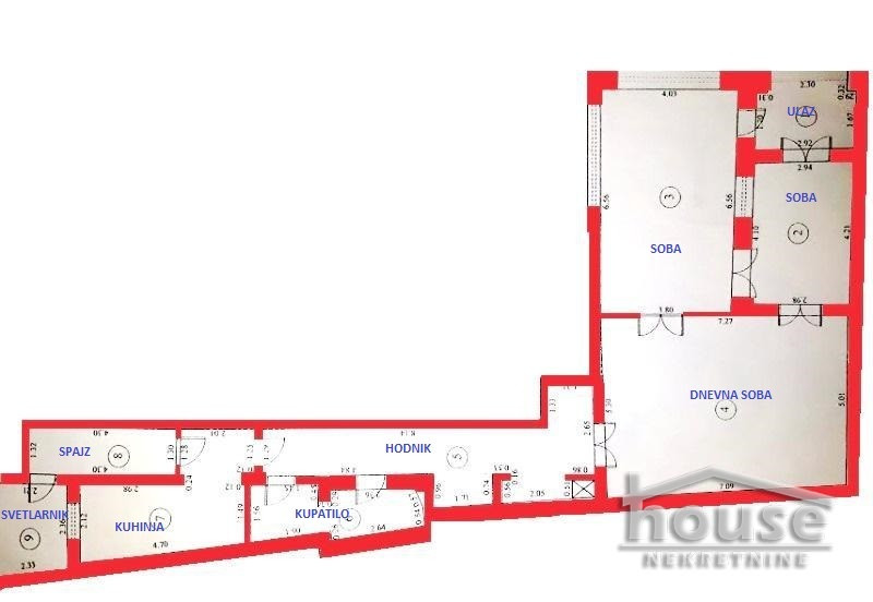 Stan,NOVI SAD,CENTAR 121m2,247200€ , ID: 1055839 2