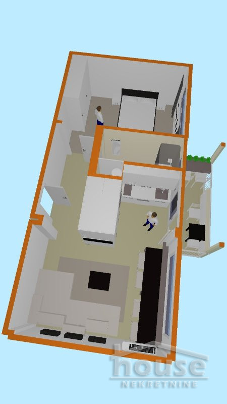 Stan,NOVI SAD,CENTAR 49m2,190000€ , ID: 1057445 2