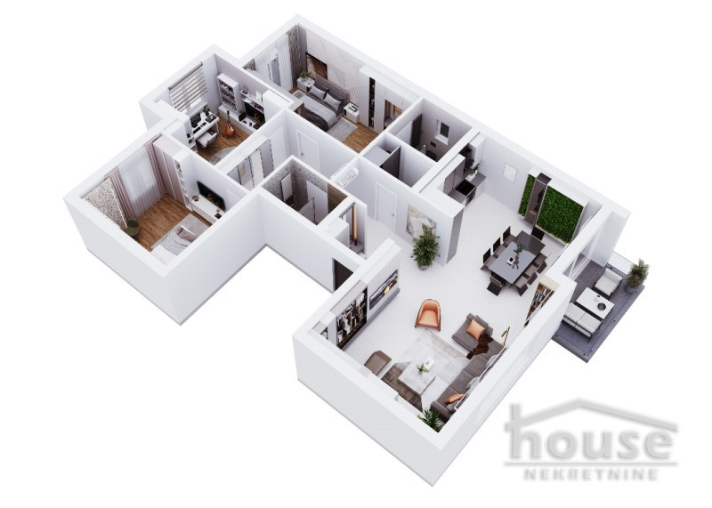 Stan,NOVI SAD,NOVO NASELJE 130m2,321360€ , ID: 1058387 2