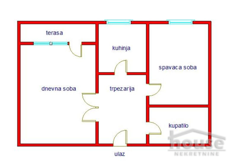 Stan,NOVI SAD,NOVO NASELJE 50m2,78230€ , ID: 1056536 2
