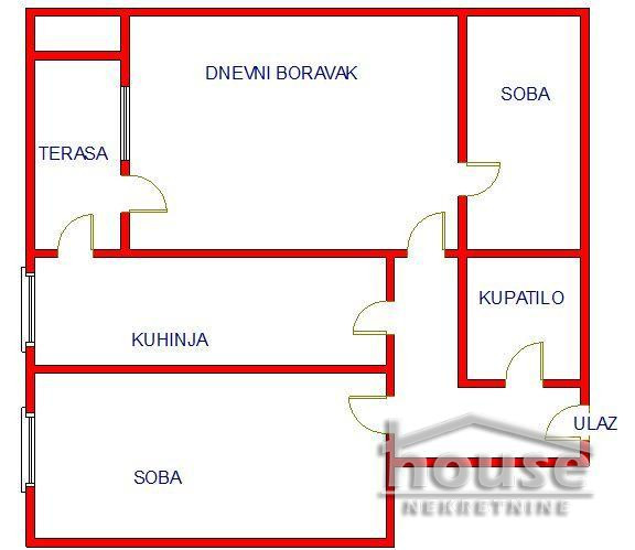 Stan,NOVI SAD,NOVO NASELJE 55m2,110400€ , ID: 1049832 2