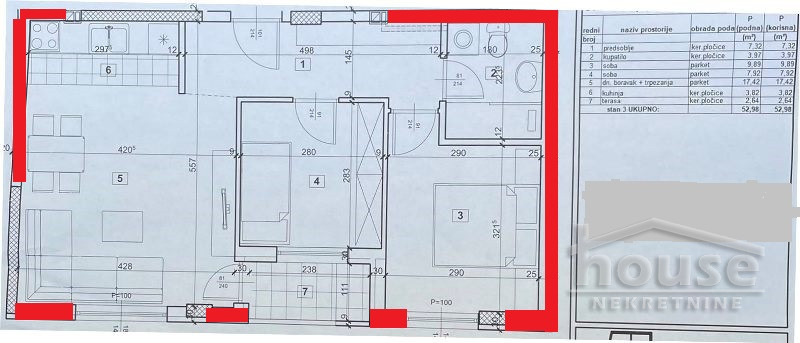 Stan,NOVI SAD,SALAJKA 53m2,185400€ , ID: 1057383 2