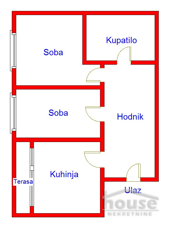 Stan,NOVI SAD,SATELIT 49m2,84970€ , ID: 1057031 2