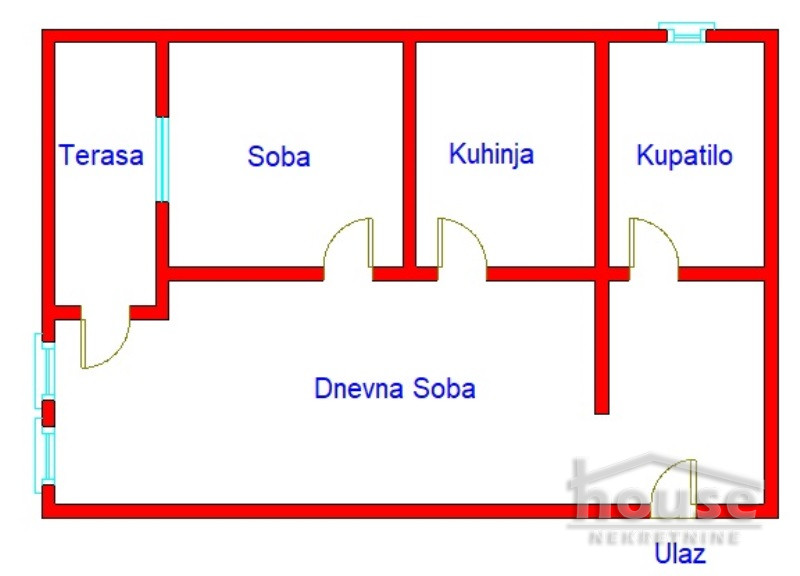 Stan,NOVI SAD,SOCIJALNO 40m2,97850€ , ID: 1058231 2