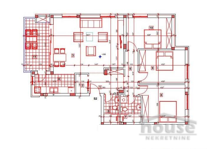 Stan,PETROVARADIN,SADOVI 116m2,197150€ , ID: 1058665 2