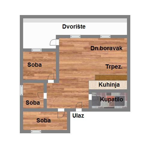 Odličan troiposoban stan   gratis terasa 40m2   062 792 583 1