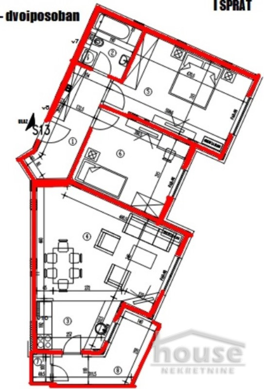 Stan,NOVI SAD,TELEP 71m2,153470€ , ID: 1058304 2