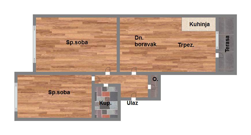 Iz hodnika  u sve prostorije   odličan stan   062 792 583 4