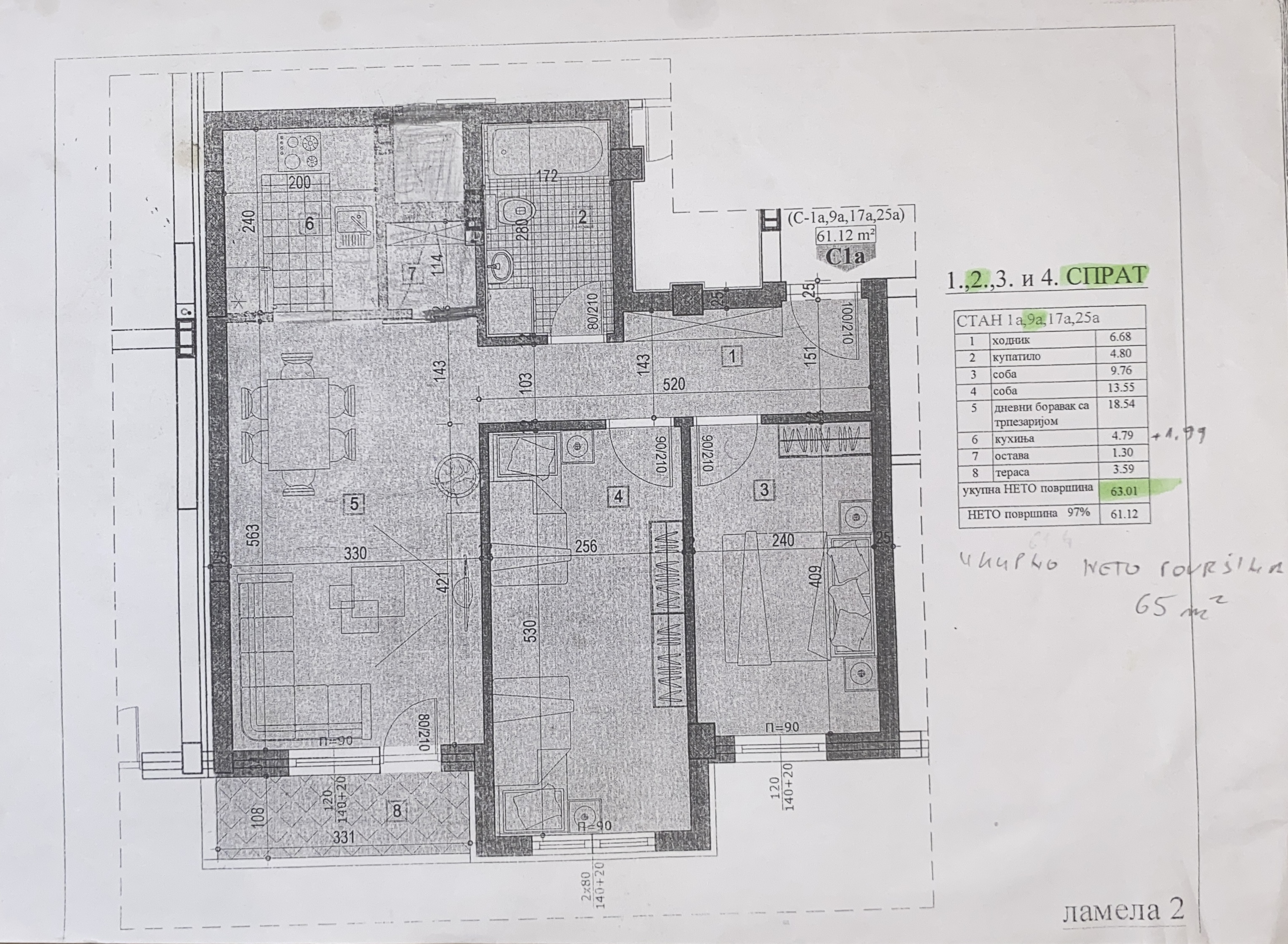 Prodajem stan 65m2 u Nivom Sadu Liman 4 5