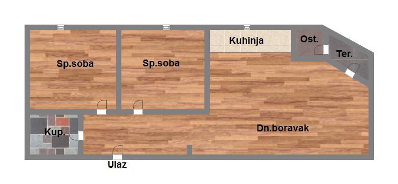 Uknjižen dvoiposoban stan   odličan raspored   062 792 583 1