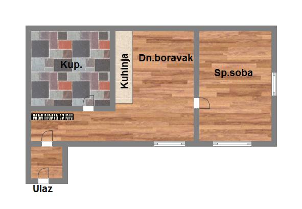 Uknjižen kompletno renoviran   062 792 583 2