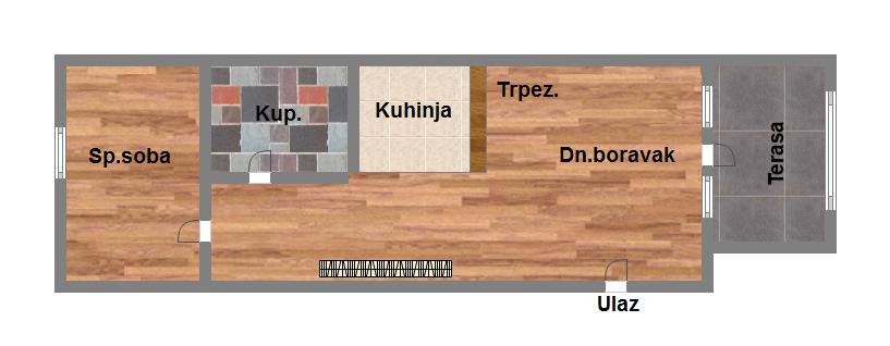 Uknjižen jednoiposoban stan   bez ulaganja   062 792 583 5