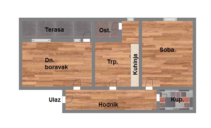 Uknjižen dvosoban stan kod Ž Stanice   062 792 583 1