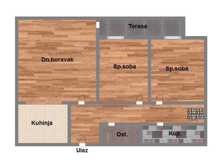 Uknjižen dvoiposoban stan   bez ulaganja   062 792 583 5