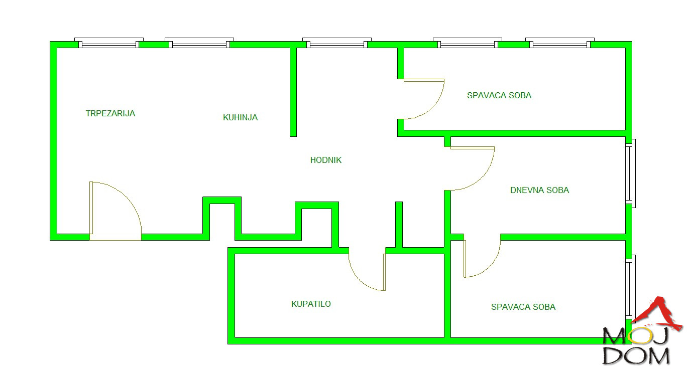 Stan,NOVI SAD,BULEVAR,kv: 48, € 98900, ID: 1026620 14