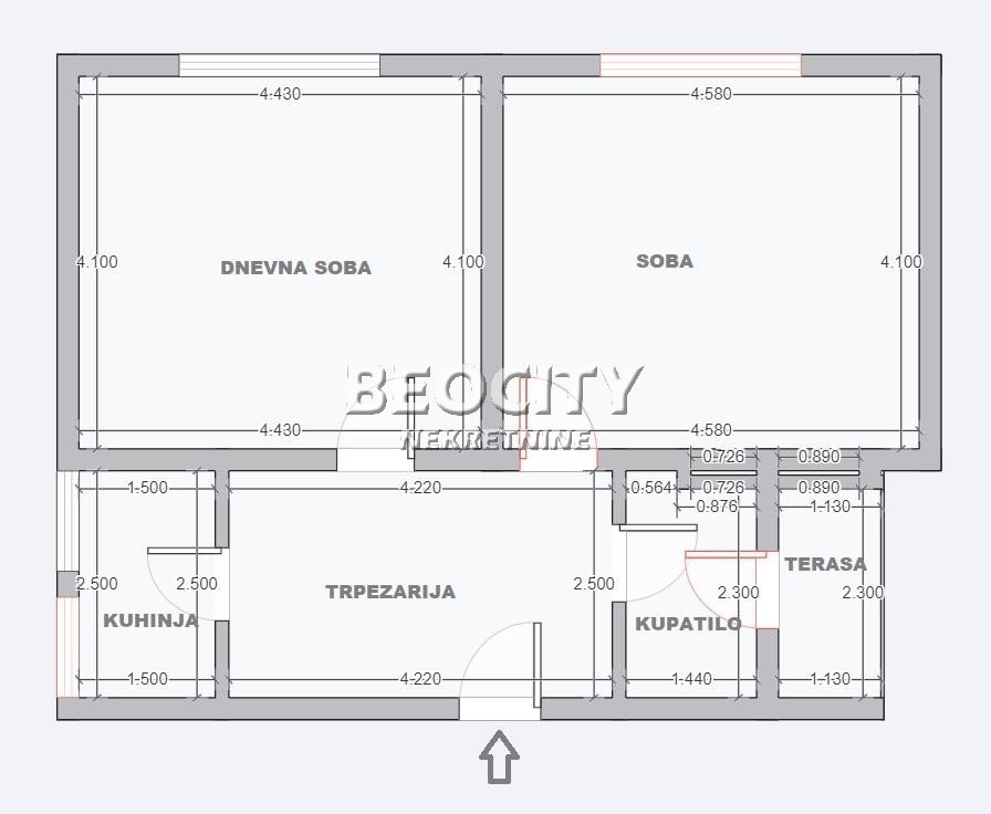 Dvosoban stan, 60 m2, Zvezdara, Varovnička ID: 96255 14