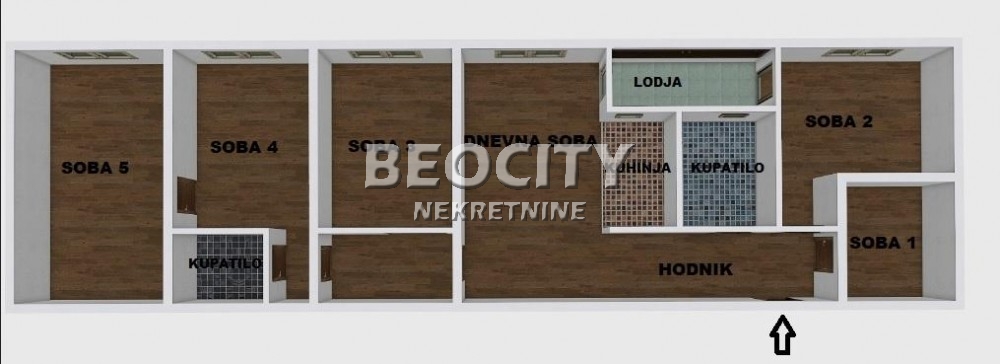 Petosoban stan, 110 m2, Senjak, !!Bulevar vojvode Mišića ID: 13700 18