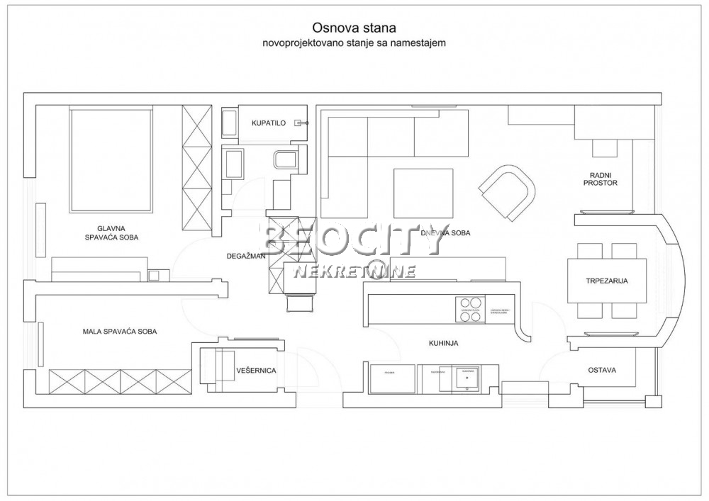 Trosoban stan, 72 m2, Čukarica, Arčibalda Rajsa ID: 94521 13