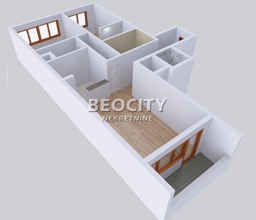 Trosoban stan, 95 m2, Blok 63, Vojvođanska ID: 92719 20