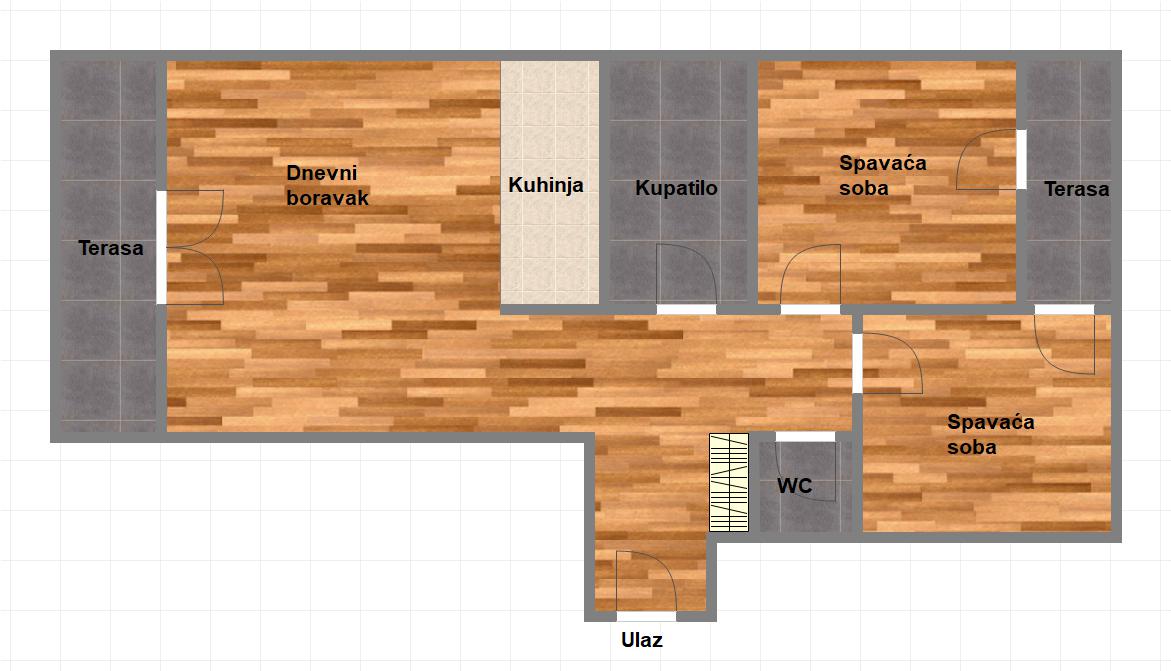 Uknjižen   dvoiposoban stan   062 792 583 1