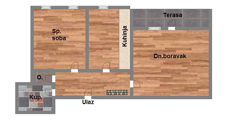 Uknjižen dvosoban stan   fasadna cigla   odmah useljiv   062 792 583 1