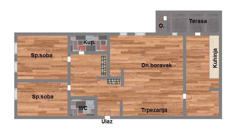 Tozin sokak   uknjižen trosoban stan   062 792 583 1