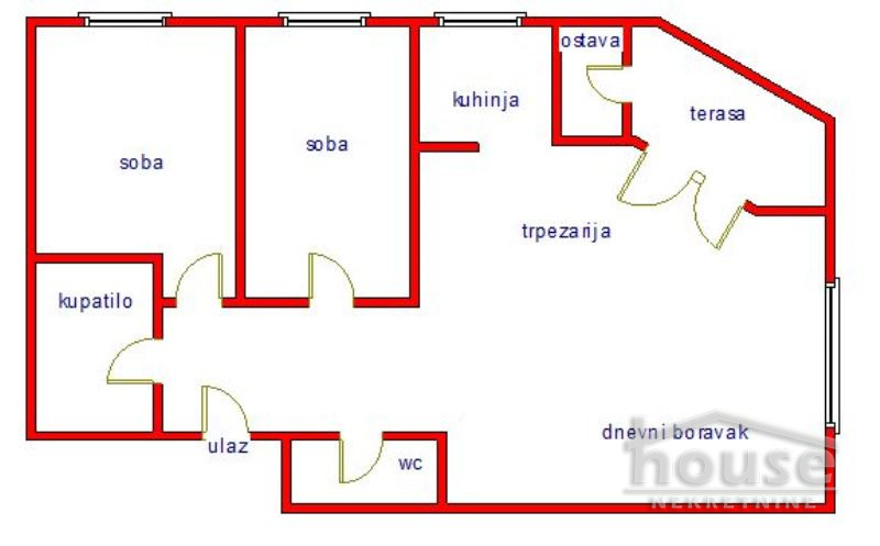 Stan,NOVI SAD,TELEP 57m2,123090€ , ID: 1059309 2