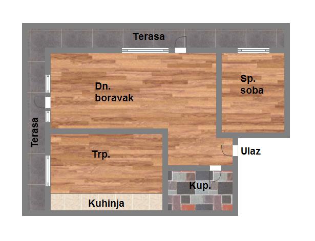 Odličan jednoiposoban stan   terasa nije u kvadraturi   062 792 583 1