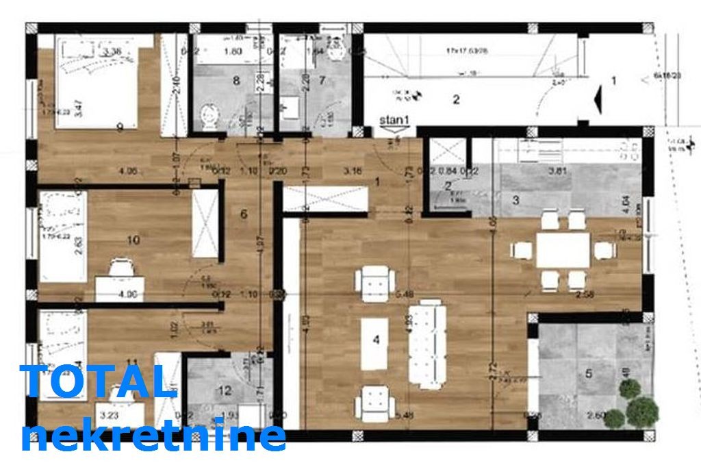 Stan,NOVI SAD,TELEP,kv: 100.00, € 254920, ID: 1095875 1