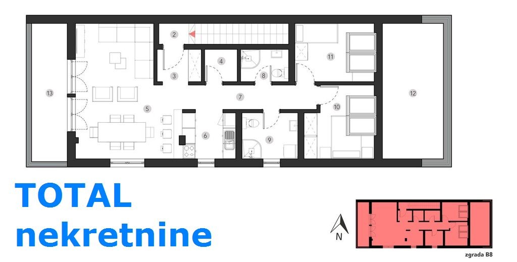 Stan,SREMSKA KAMENICA,POPOVICA,kv: 109.00, € 333440, ID: 1093722 1
