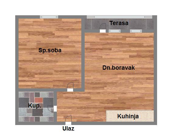 Kompletno namešten jednoiposoban stan   uknjižen 062 792 583 5