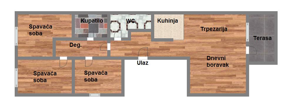 Cena sa PDV om   parking mesto   NOV   3 spavaće   062 792 583 5