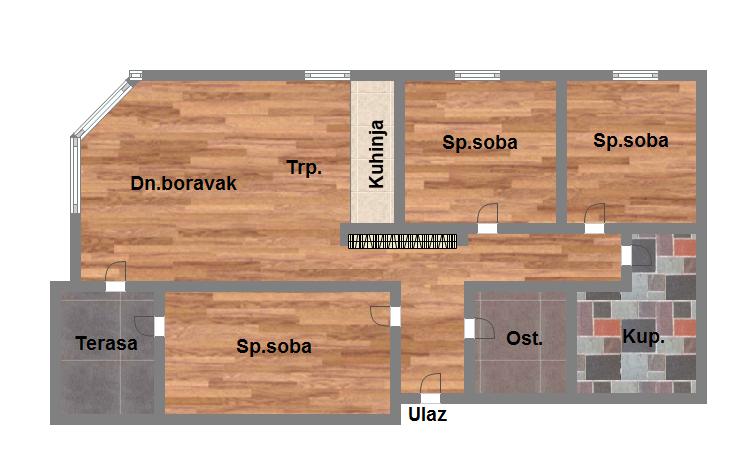 Uknjižen četvorosoban stan u jednoj etaži   Stari Majur   062 792 583 1