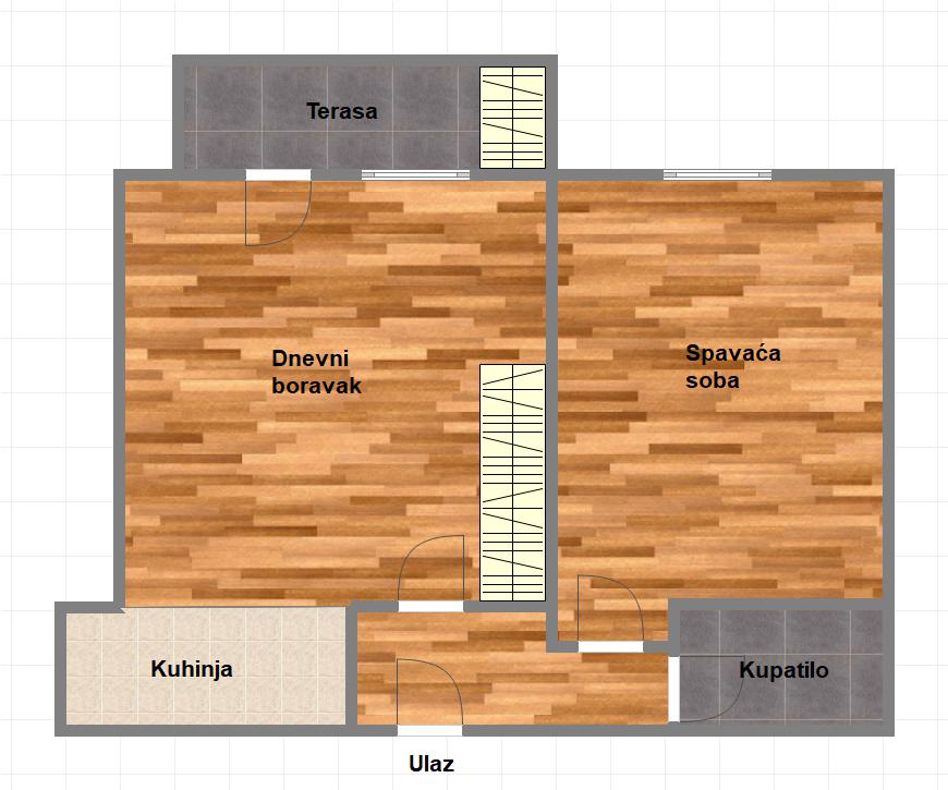 Uknjižen komforan dvosoban stan   062 792 583 1