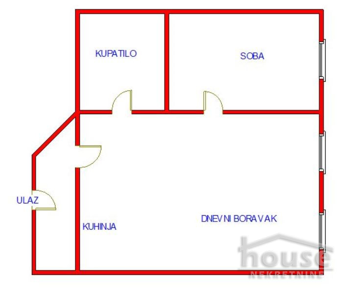 Stan,NOVI SAD,BULEVAR 34m2,81400€ , ID: 1056472 2