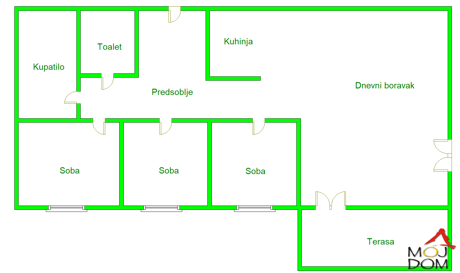 Stan,NOVI SAD,BULEVAR EVROPE,kv: 91, € 278100, ID: 1020945 25