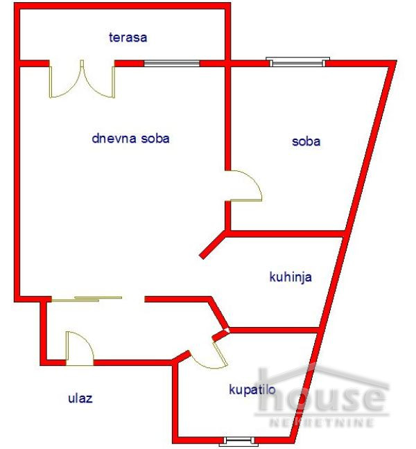 Stan,NOVI SAD,GRBAVICA 52m2,158600€ , ID: 1059616 2