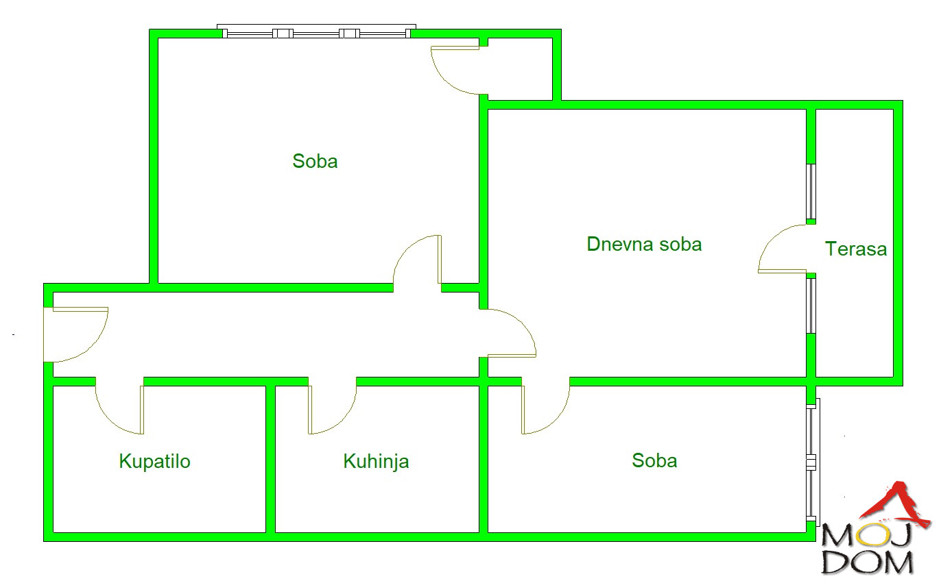 Stan,NOVI SAD,LIMAN 3,kv: 59, € 154500, ID: 1026997 12