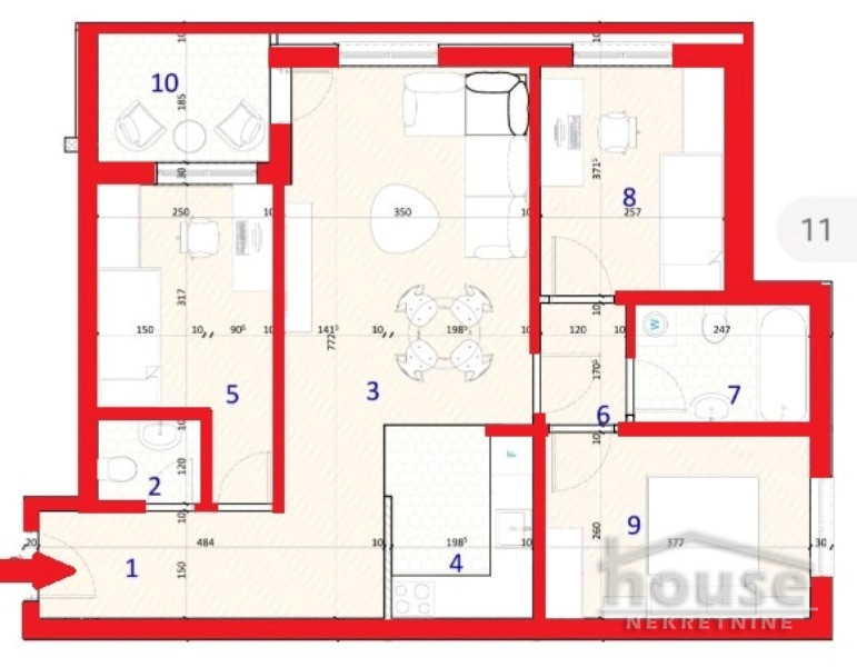 Stan,PETROVARADIN,CENTAR 69m2,144200€ , ID: 1059861 18