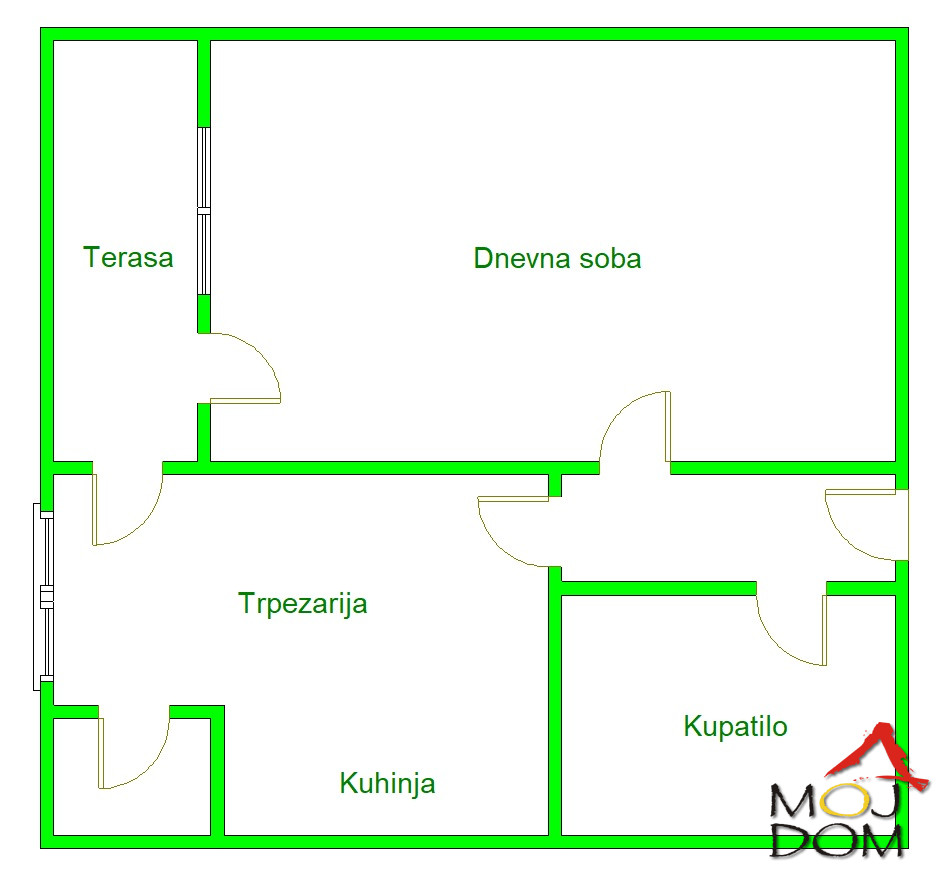 Stan,NOVI SAD,NOVO NASELJE,kv: 44, € 104030, ID: 1027214 10