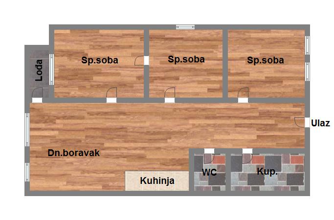 POVOLJNO  Idealan raspored   cena sa PDV om 1