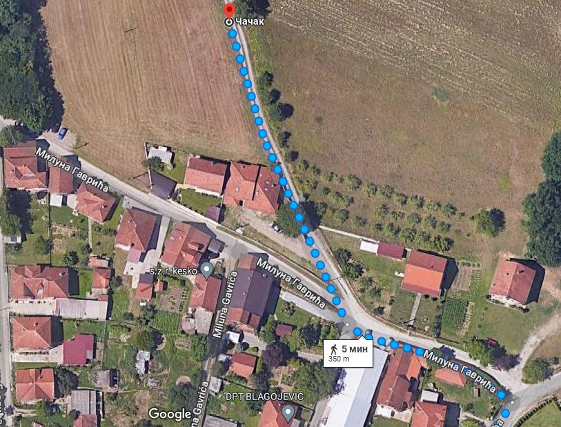 Cacak Ljubic  plac 11 25ari    21 500  Miluna Gavrica 1823 1 2