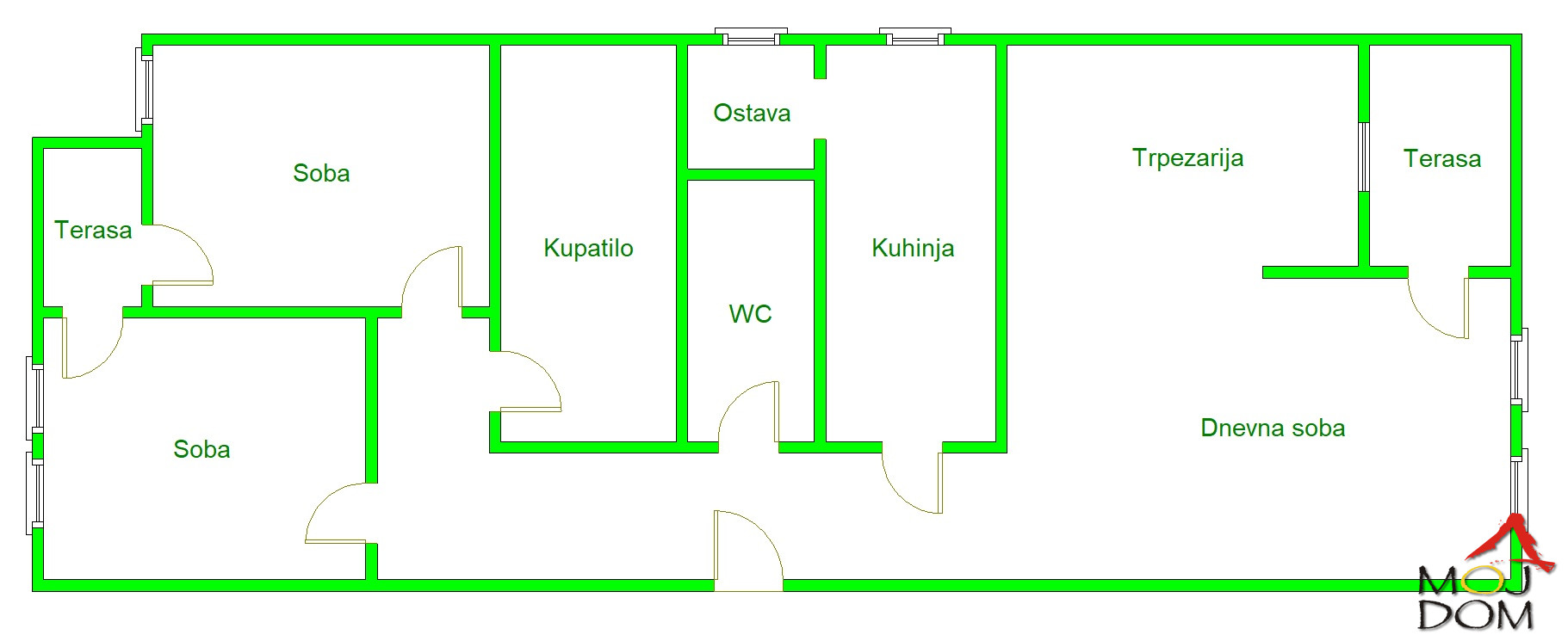 Stan,NOVI SAD,NOVA DETELINARA,kv: 83, € 195700, ID: 1027322 16